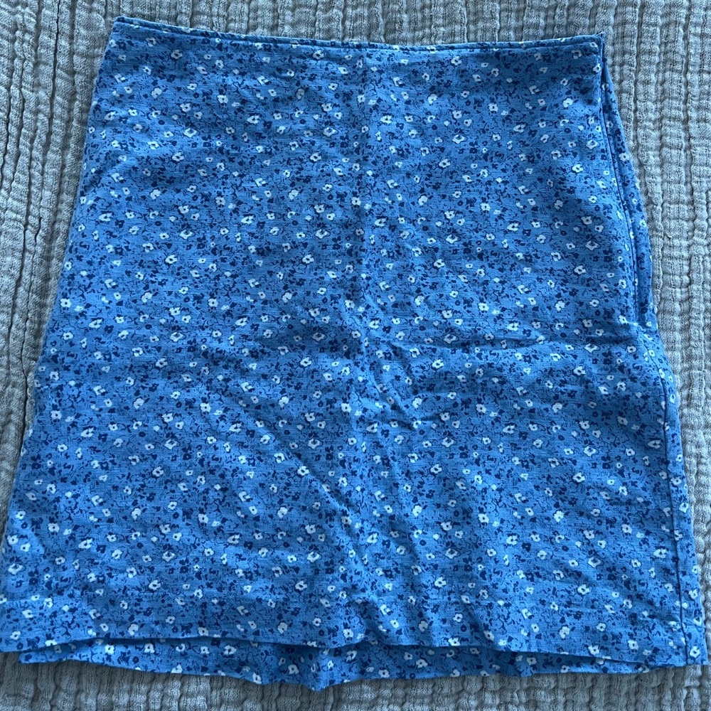 Abercrombie Blue Flower Print Skirt